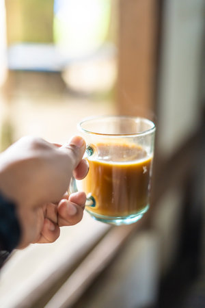 Bandrek is a traditional hot, sweet and spicy beverage native to Sundanese of West Java, Indonesia.の写真素材