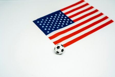 Soccer ball with national flag