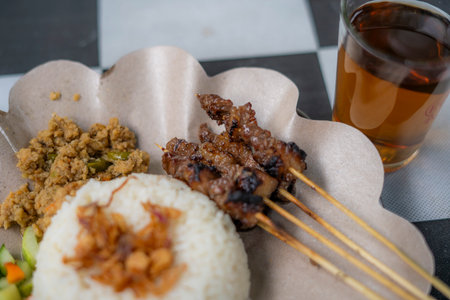 Indonesian Culinary Heritage. Maranggi Satayの写真素材