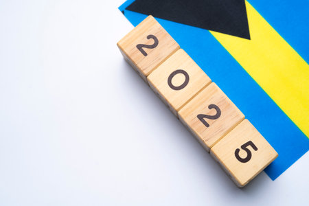 2025, The Bahamas, The Bahamas flag with date block, Concept, Important events for The Bahamas in...