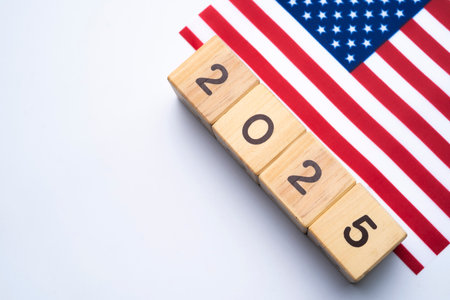 2025, united states, united states flag with date block, Concept, Important events for united states...