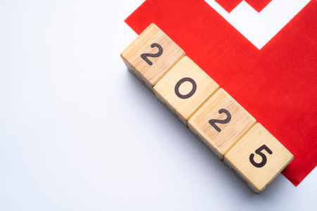 2025, Tonga, Tonga flag with date block, Concept, Important events for Tonga in the new year,...