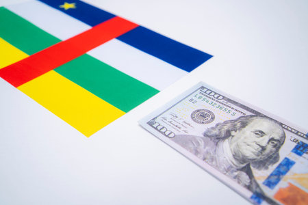 Central African Republic Flag With US Dollar