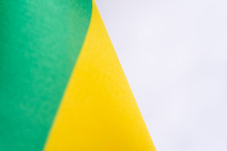Rwanda Flag Fabric Texture Close Up Backgroundの写真素材