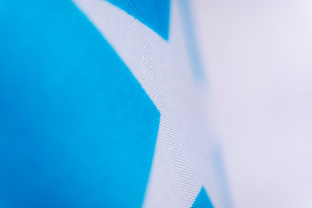 Somalia Flag Fabric Texture Macro Closeup Detail