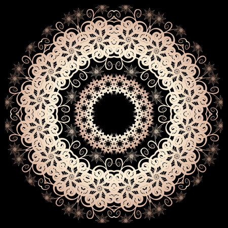 Decorative line art frame for design template.Vector illustration.のイラスト素材