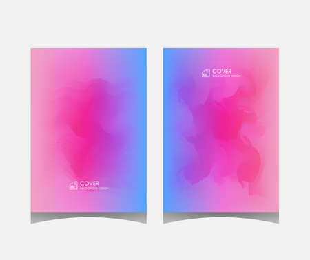 Cover or leaflet template, abstract background design with overlapping colors. eps 10のイラスト素材