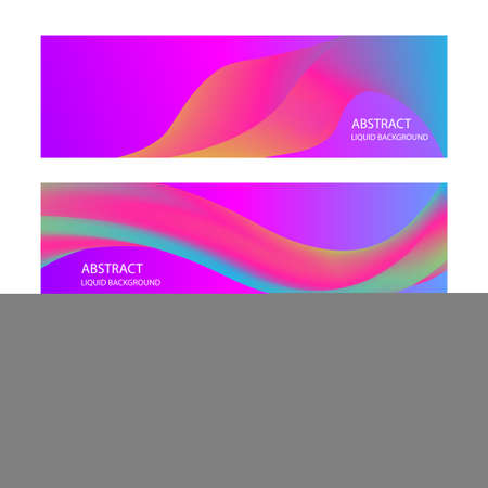 collection of modern banner templates for you. Cool design with colorful gradient waves. vector illustration. eps 10のイラスト素材