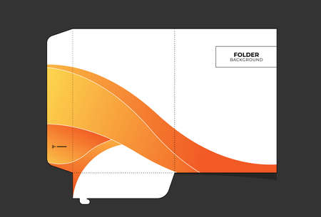 Business folders for documents, Layout designs for storing files, presentations, information, company reports, etc.のイラスト素材