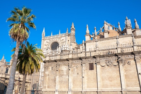 Famous Cathedral of Sevilla in Andalucia, Spainのeditorial素材