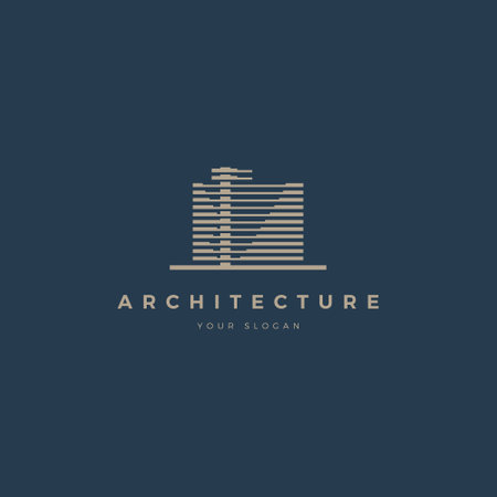 Architecture logo design vector template. Building and architecture logo design.のイラスト素材