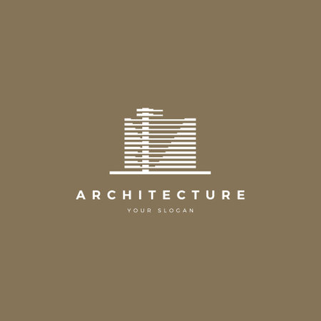 Architecture logo design vector template. Construction and architecture logo design.のイラスト素材