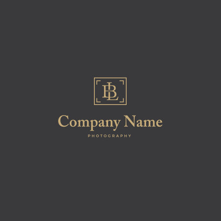 letter B logo design template vector icon element, linear style - vectorのイラスト素材