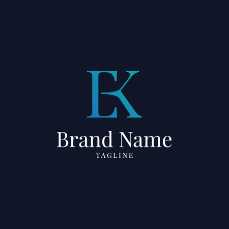Initial Letter K Logo Template vector icon design&#xA;のイラスト素材