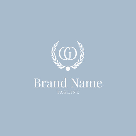 Alphabetical logo design and icon suitable for your business, company and personal brandingのイラスト素材