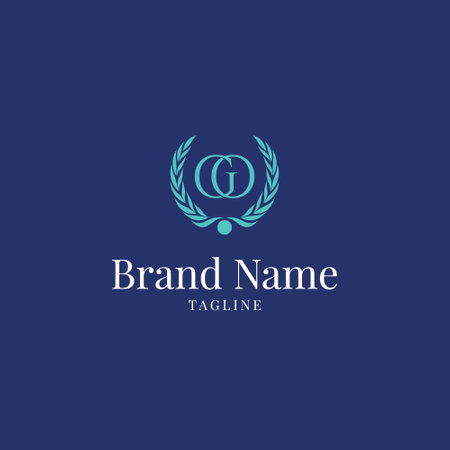 Alphabetical logo design and icon suitable for your business, company and personal brandingのイラスト素材