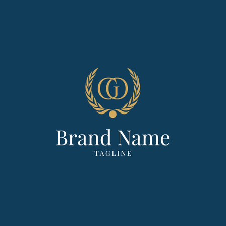 Letter T logo. Monogram, Emblem, Design Element Template. Business Sign, Iconのイラスト素材
