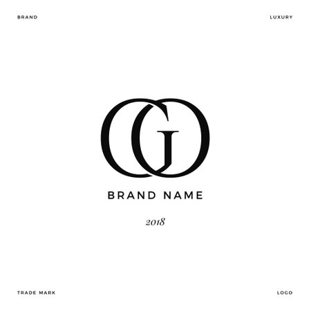 Alphabetical logo design with creative typography vector for business and company identityのイラスト素材