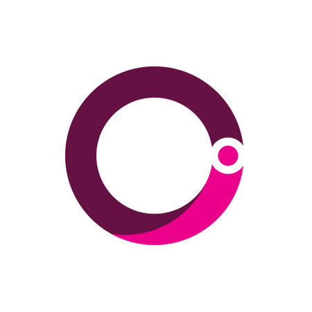 Letter O Logo Design Template. Abstract Letter O Icon Logo Design Vectorのイラスト素材