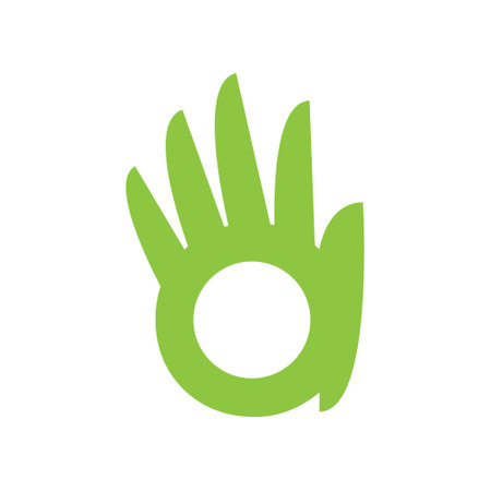 Hand icon vector isolated on white background for your web and mobile app design, Hand logo conceptのイラスト素材