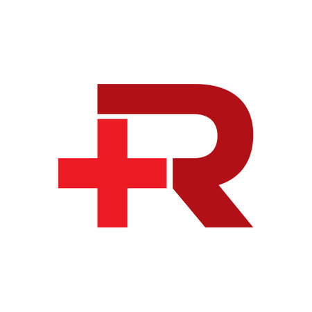 Letter R logo icon design template elements. Vector illustration for your application or corporate identity.のイラスト素材
