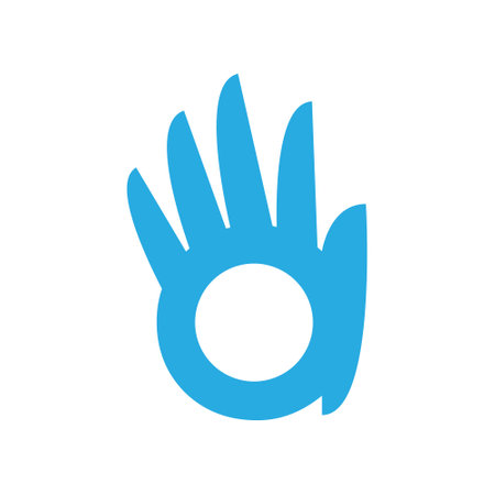 Hand icon vector isolated on white background for your web and mobile app design, Hand logo conceptのイラスト素材