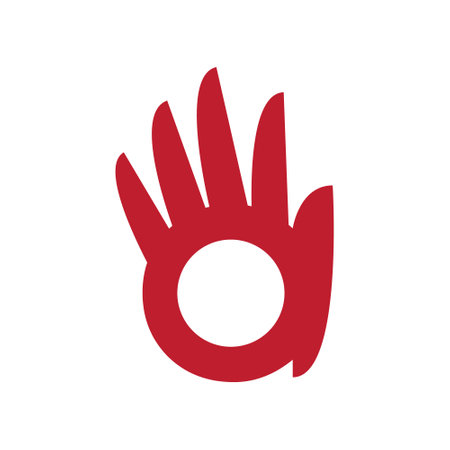 Hand sign icon. Hand vector icon. Hand vector icon. Hand vector iconのイラスト素材