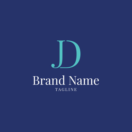 Initial Letter D Logo Template Design Vector, Elegant Business Logoのイラスト素材