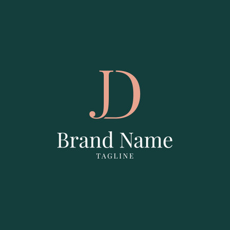 Alphabetical logo design concept. Abstract letter D logotype template vectorのイラスト素材