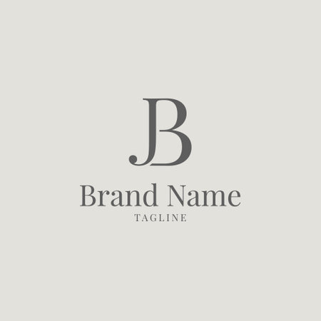 B Letter Logo Template Design Vector, Emblem, Design Concept, Creative Symbol, Iconのイラスト素材