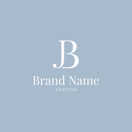 B letter logo template vector icon element design. Business sign, identity, label, badge, monogram.のイラスト素材