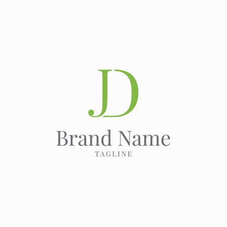 Letter D logo design template. Initial Letter D Logo Template vector iconのイラスト素材