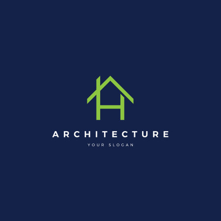 abstract home real estate logo vector template icon element isolated - vectorのイラスト素材