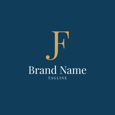 Initial Letter J Logo Template Design Vector, Luxury Letter J Logoのイラスト素材