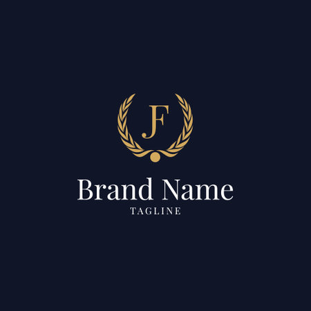 Initial Letter J Logo Template vector icon illustration designabstract luxury logoのイラスト素材