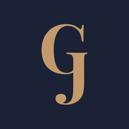 Initial Letter G Logo Template Design Vector, Elegant Letter Logoのイラスト素材