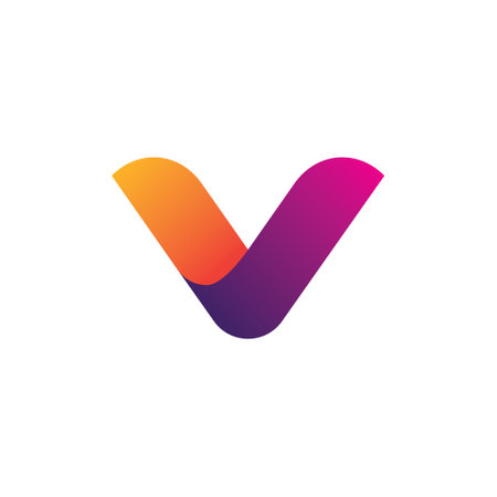 Letter V Icon Logo Design Element. Abstract Letter V Icon Logo Designのイラスト素材