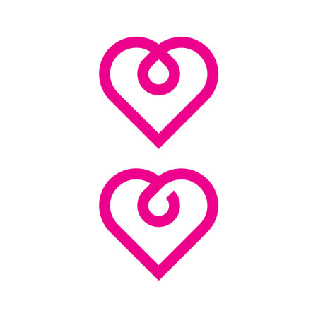Heart icon. Love symbol. Valentine's day. Vector illustration.のイラスト素材