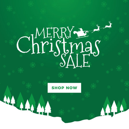 Merry Christmas and Happy New Year Greeting Card. Vector Illustrationのイラスト素材