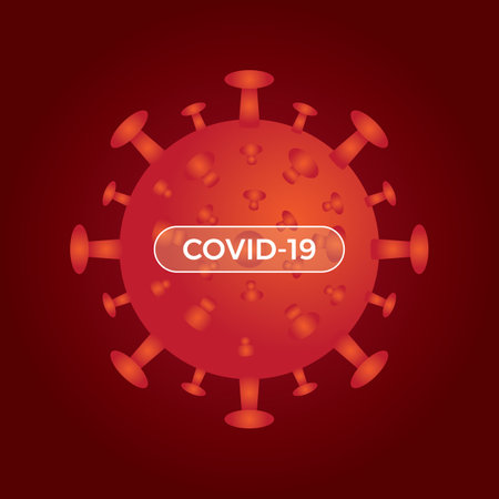 Coronavirus 2019-nCoV. Coronavirus icon. Vector illustration.のイラスト素材