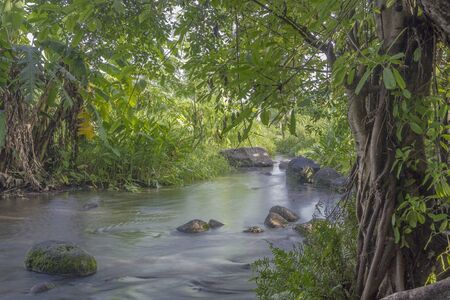 Illustration photograph of calm river showing peace of soul