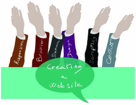 illustration vector creating a website responsive browser domain design scripting contentのイラスト素材