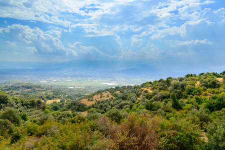 Green Valley in the mountains of Turkeyの写真素材