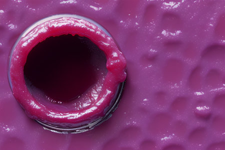 A closeup shot of a blood cell under the microscope in a laboratory - AI Generatedの素材