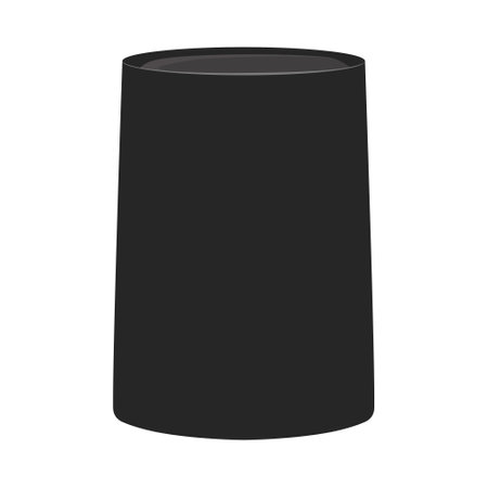 Vector illustration of Kopiah or peci isolated on white background, Islamic long black capのイラスト素材