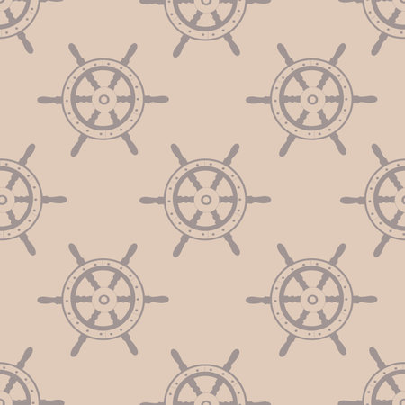 Cape Town history, Seamless pattern with  Ships and vineyards .Vector illustration.のイラスト素材