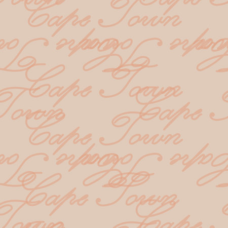 Cape Town history, Seamless pattern with  Ships and vineyards .Vector illustration.