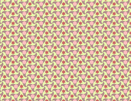 Seamless geometric ornamental vector pattern. Classic Abstract background for valentine day and ramadanのイラスト素材