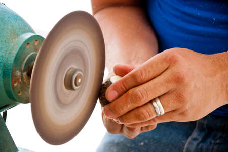 Tagua Nut - Vegetable Ivory - Artisans Piece Carved From A Tagua Nut の写真素材