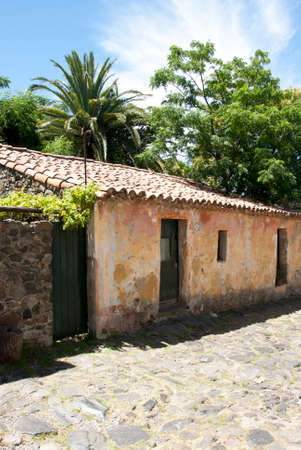 Uruguay - Colonia Del Sacramento - Old Houses In The Historic Districtのeditorial素材